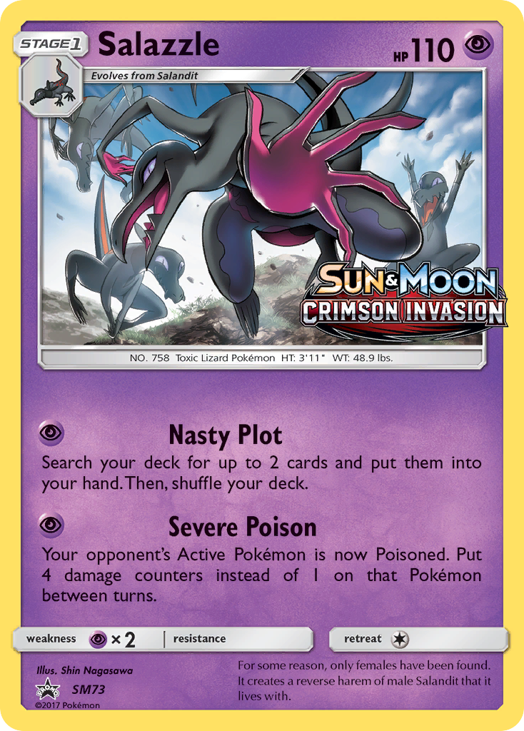 Salazzle SM73/248 - SM Black Star Promos Holofoil - Game Nerdz