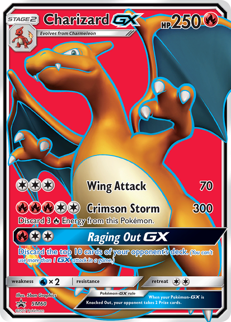 ポケモンカード リザードン 英語版 SM60 Charizard GX Charizard-GX SM60/248 - SM Black Star Promos Holofoil - Game Nerdz