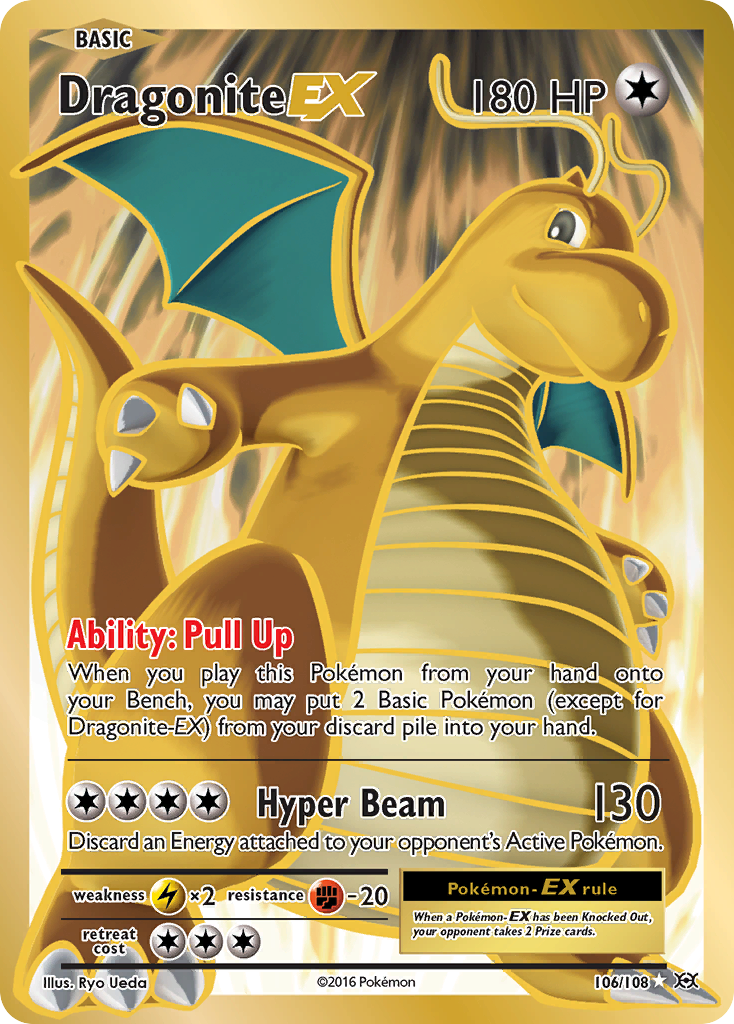 Dragonite-EX 106/108 - Evolutions Holofoil - Game Nerdz Dragonite-EX 106/108 - Evolutions Holofoil - Game Nerdz