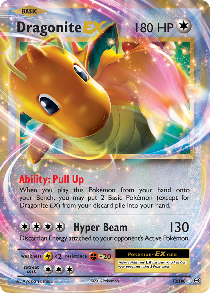 Dragonite-EX 72/108 - Evolutions Holofoil - Game Nerdz
