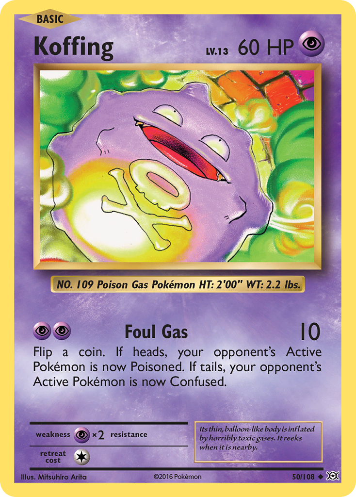 Koffing 50/108 - Evolutions - Game Nerdz