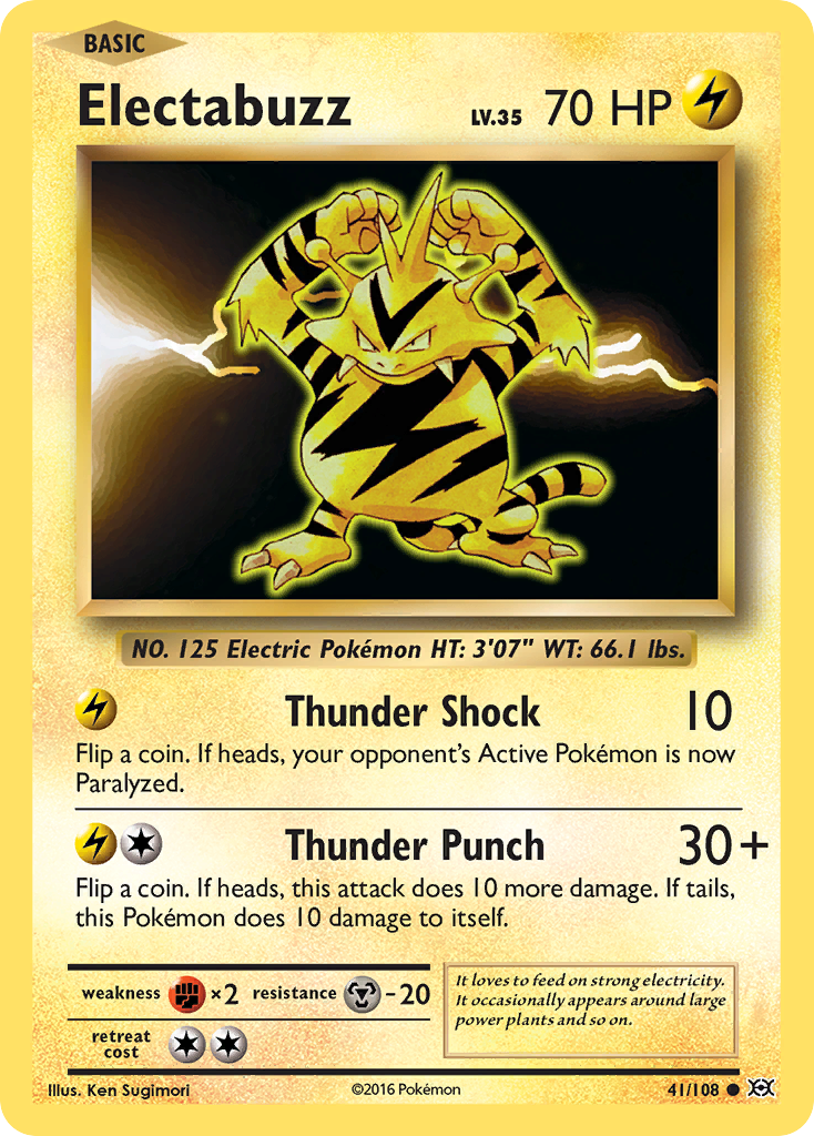 Electabuzz 41/108 - Evolutions Reverse Holofoil - Game Nerdz