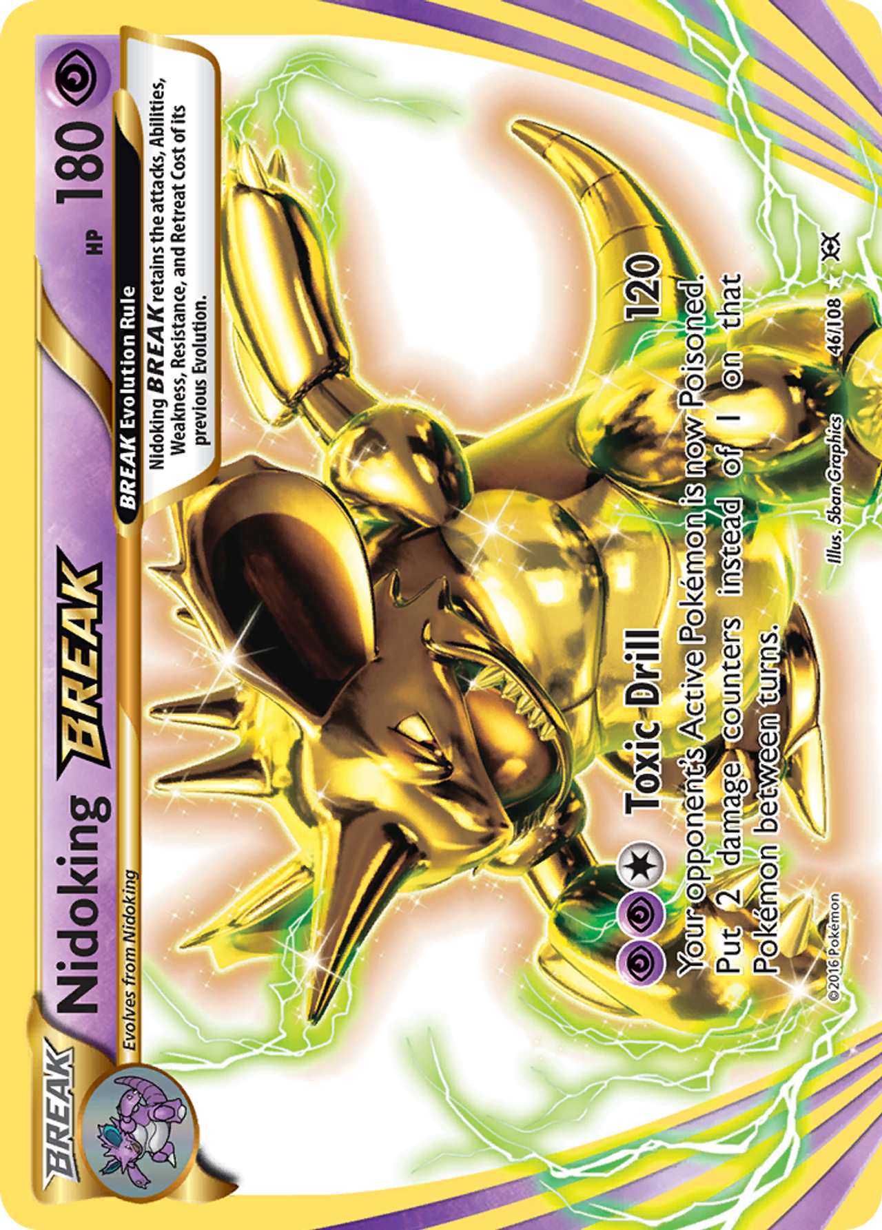 Nidoking BREAK 46/108 - Evolutions Holofoil - Game Nerdz
