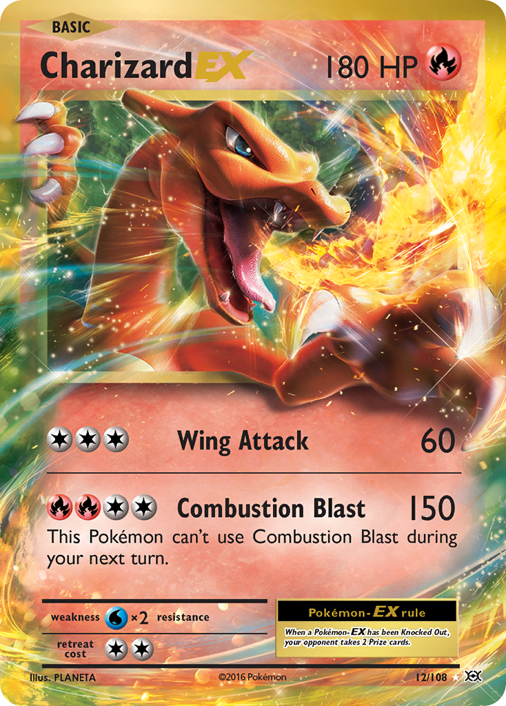 Charizard-EX 12/108 - Evolutions Holofoil - Game Nerdz