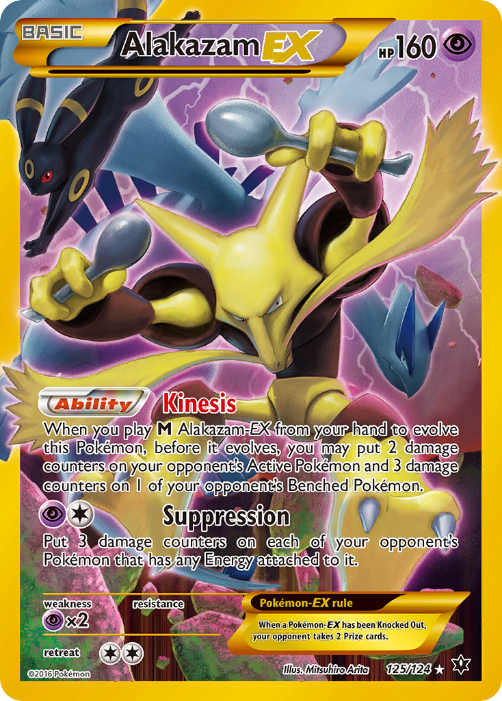 Alakazam-EX 125/124 - Fates Collide Holofoil - Game Nerdz