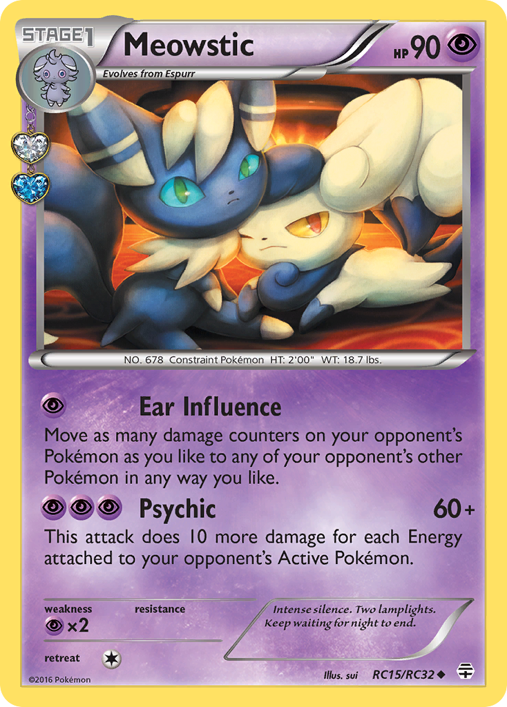 Meowstic RC15/83 - Generations Holofoil - Game Nerdz