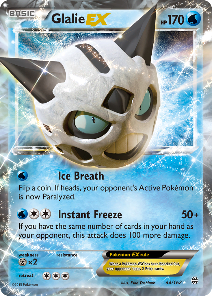 Glalie-EX 34/162 - BREAKthrough Holofoil - Game Nerdz