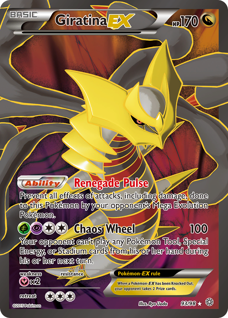 golden giratina pokemon card V - 130/196 Ultra Rare your opponent takes 2 Prize cards Pokemon - Giratina V 130/196
