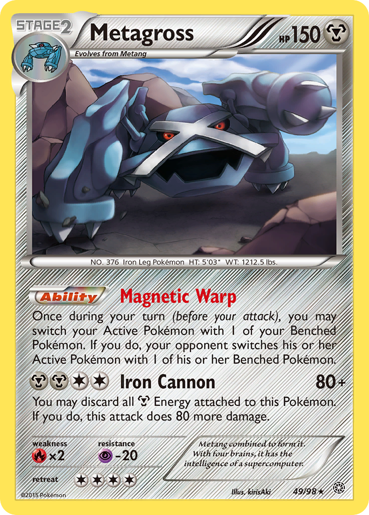 Metagross 49/98 - Ancient Origins Reverse Holofoil - Game Nerdz