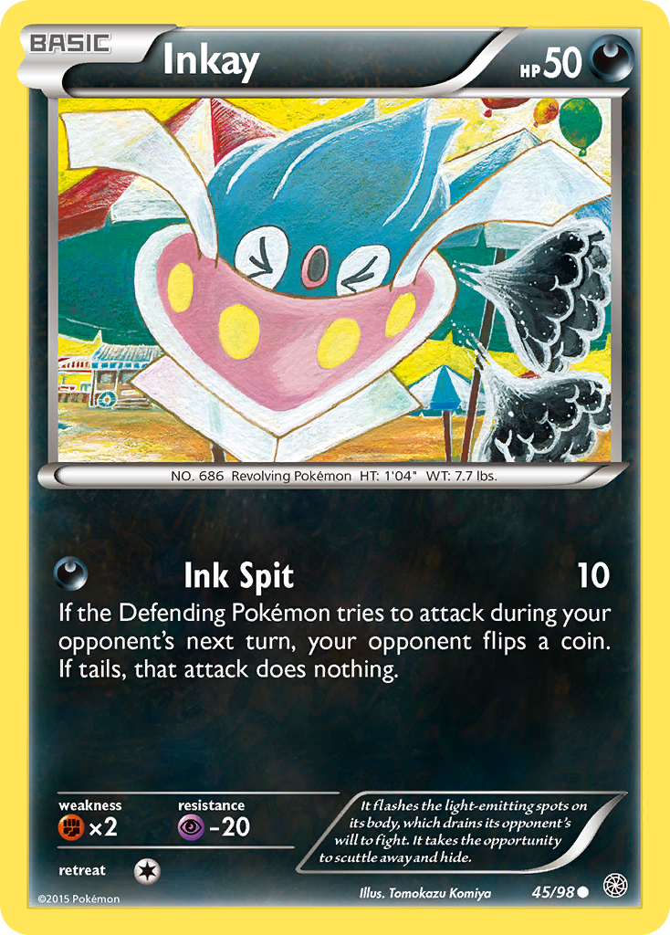 Inkay 45/98 - Ancient Origins Reverse Holofoil - Game Nerdz Inkay 45/98 - Ancient Origins Reverse Holofoil - Game Nerdz