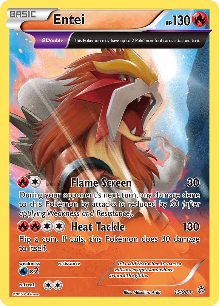 Entei 15/98 - Ancient Origins Holofoil - Game Nerdz