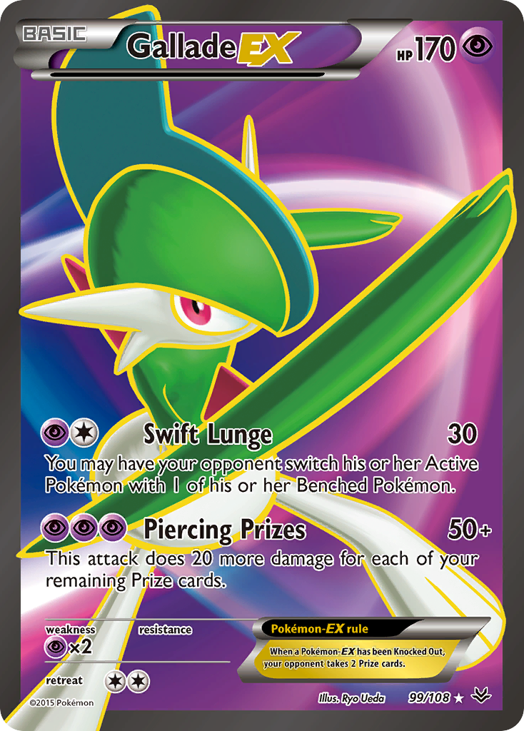 Gallade-EX 99/108 - Roaring Skies Holofoil - Game Nerdz