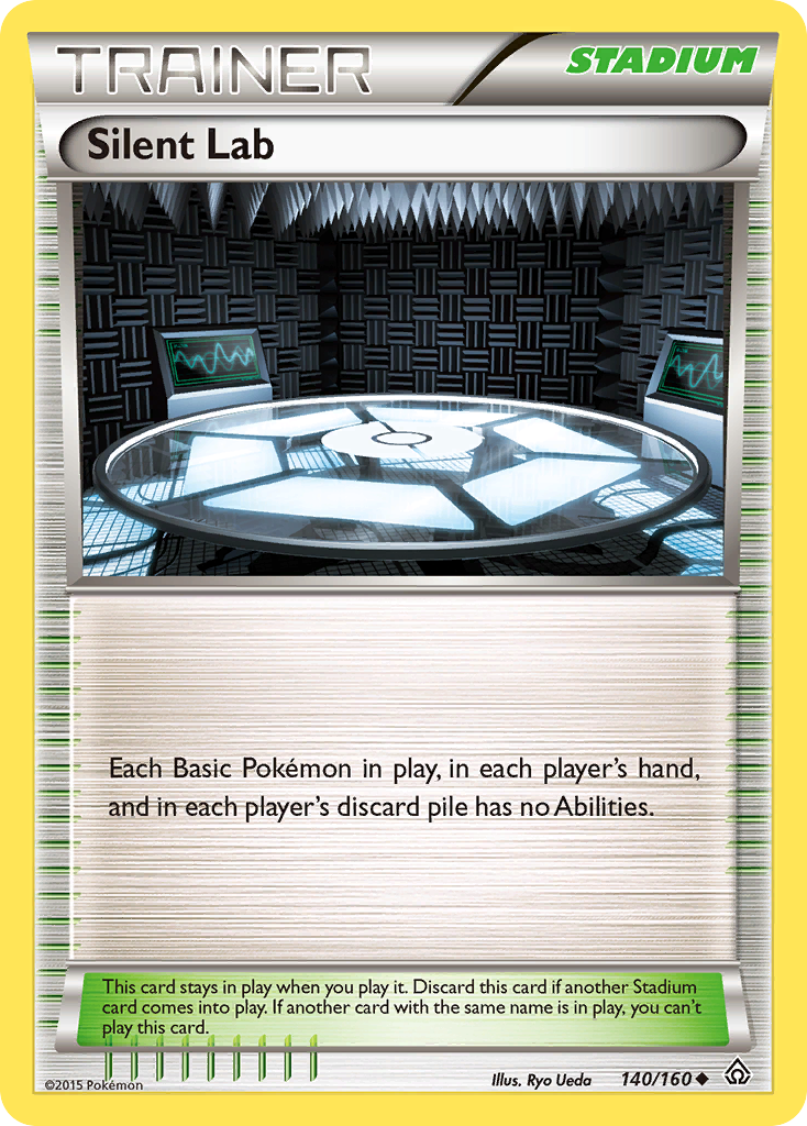 Silent Lab 140/160 - XY Primal Clash Reverse Holofoil - Damaged Reverse Holofoil