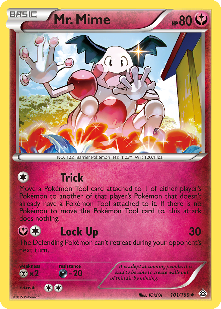 Mr. Mime 101/160 - Primal Clash Reverse Holofoil - Game Nerdz