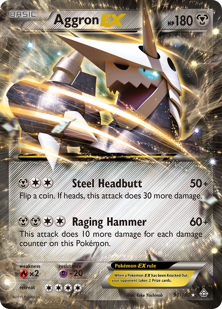 Aggron-EX 93/160 - Primal Clash Holofoil - Game Nerdz
