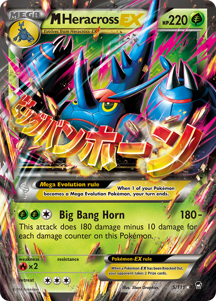 M Heracross-EX 5/111 - Furious Fists Holofoil - Game Nerdz