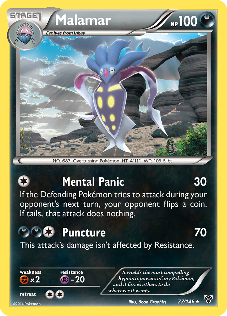 Malamar 77/146 - XY Reverse Holofoil - Game Nerdz