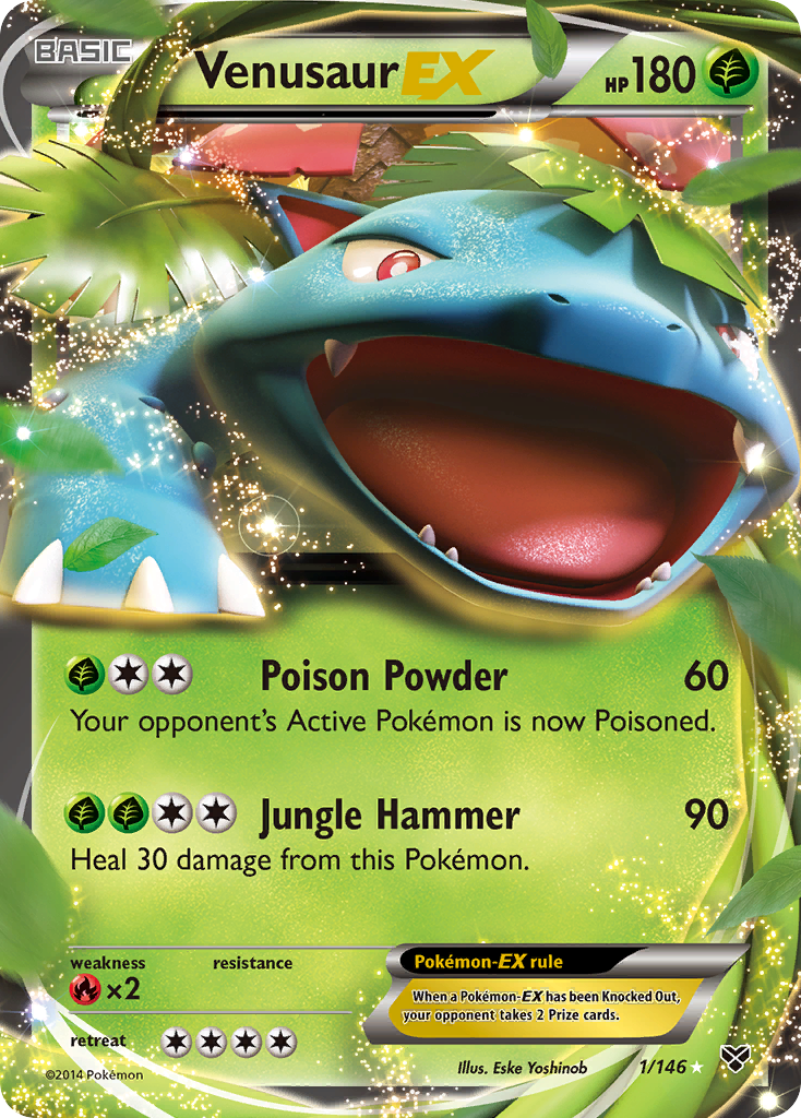 Venusaur-EX 1/146 - XY Holofoil - Game Nerdz