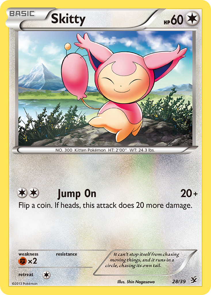 pokemon card skitty Platinum Edition Common reveal it Skitty (Deluxe Pack: ex #290/379,