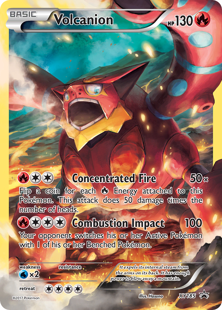 ポケモンカード。 Volcanion XY185/211 - XY Black Star Promos Holofoil - Game Nerdz