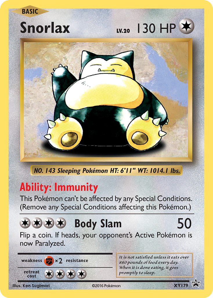 Snorlax XY179/211 - XY Black Star Promos Holofoil - Game Nerdz