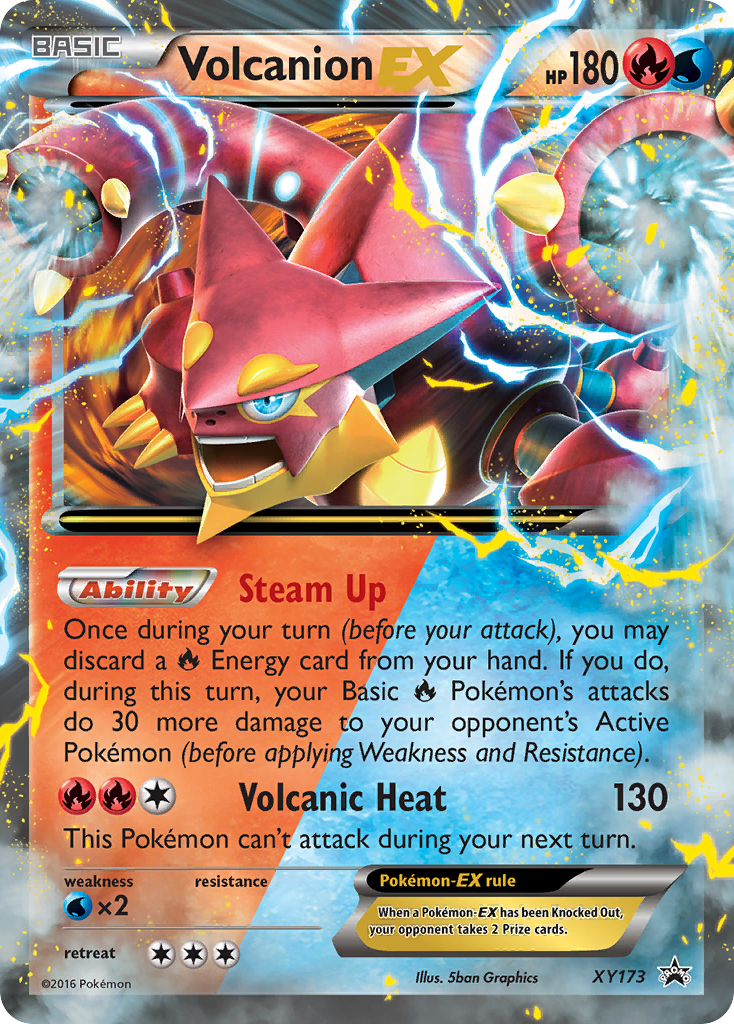 Volcanion-EX XY173/211 - XY Black Star Promos Holofoil - Game Nerdz