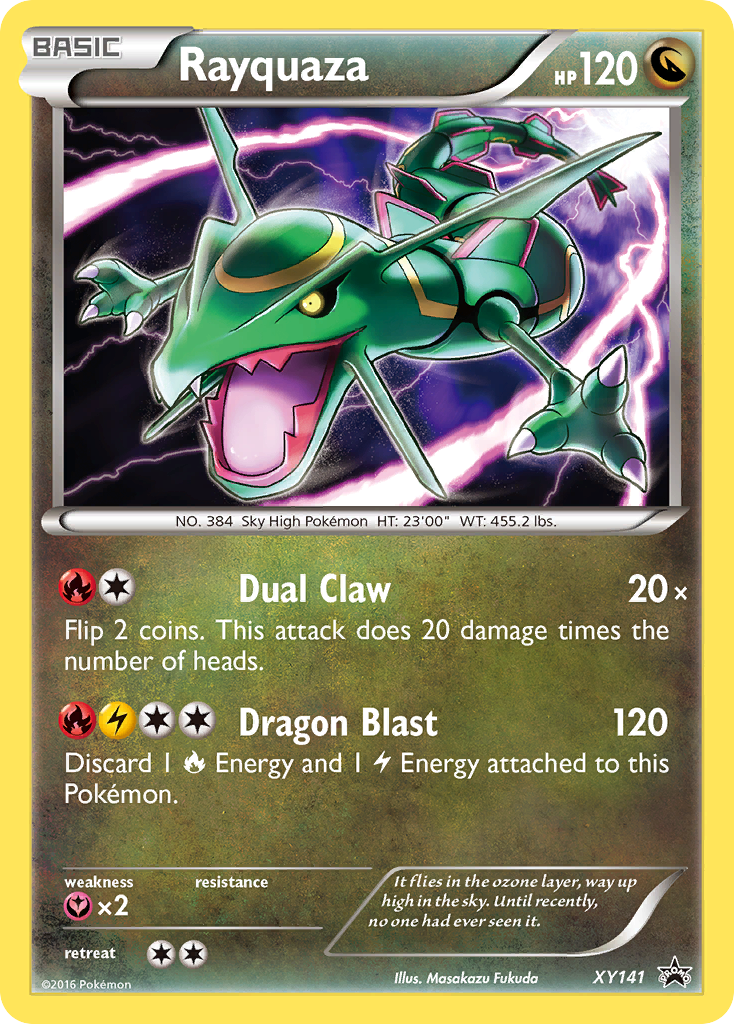 Rayquaza XY141/211 - XY Black Star Promos Holofoil - Game Nerdz