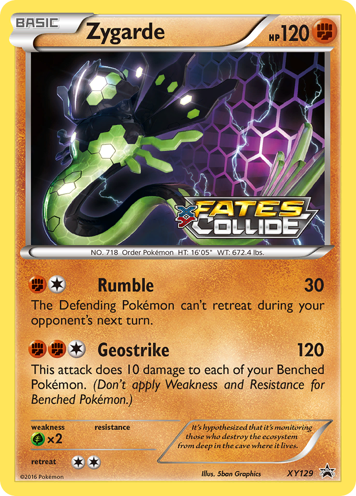 Zygarde XY129/211 - XY Black Star Promos Holofoil - Game Nerdz