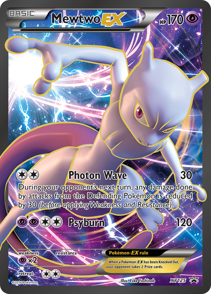 Mewtwo-EX XY125/211 - XY Black Star Promos Holofoil - Game Nerdz