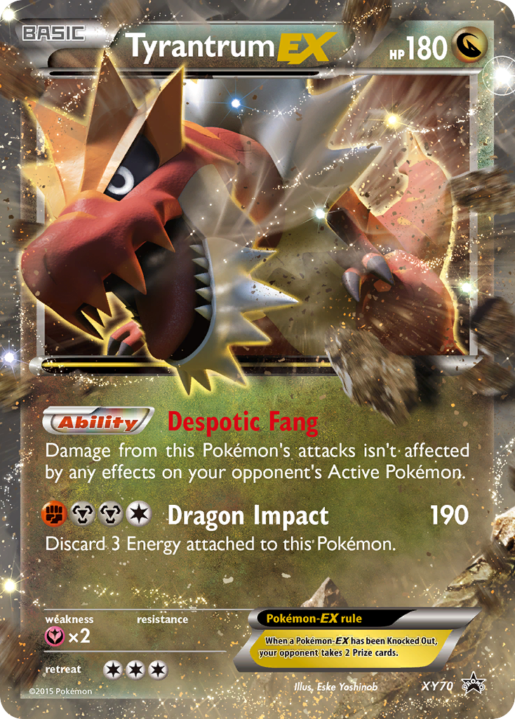 Tyrantrum EX ポケモンカード Tyrantrum-EX XY70/211 - XY Black Star Promos Holofoil - Game Nerdz
