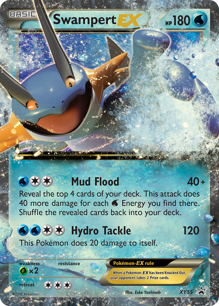 Swampert-EX XY55/211 - XY Black Star Promos Holofoil - Game Nerdz