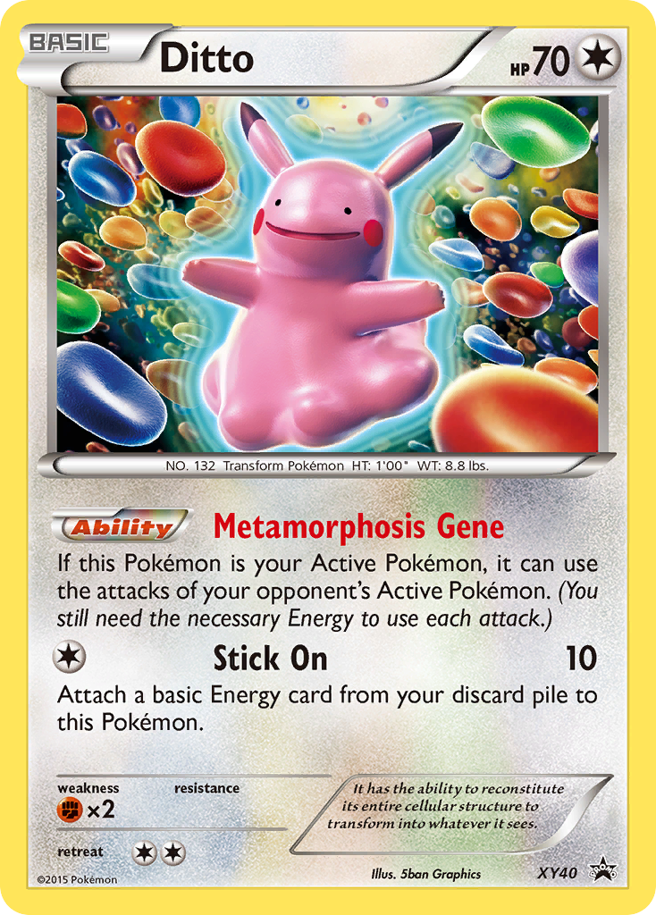 Ditto XY40/211 - XY Black Star Promos Holofoil - Game Nerdz