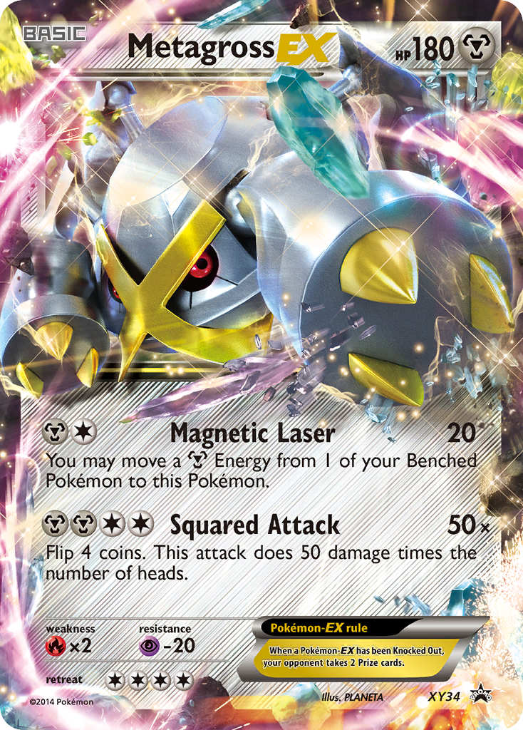 Metagross-EX XY34/211 - XY Black Star Promos Holofoil - Game Nerdz