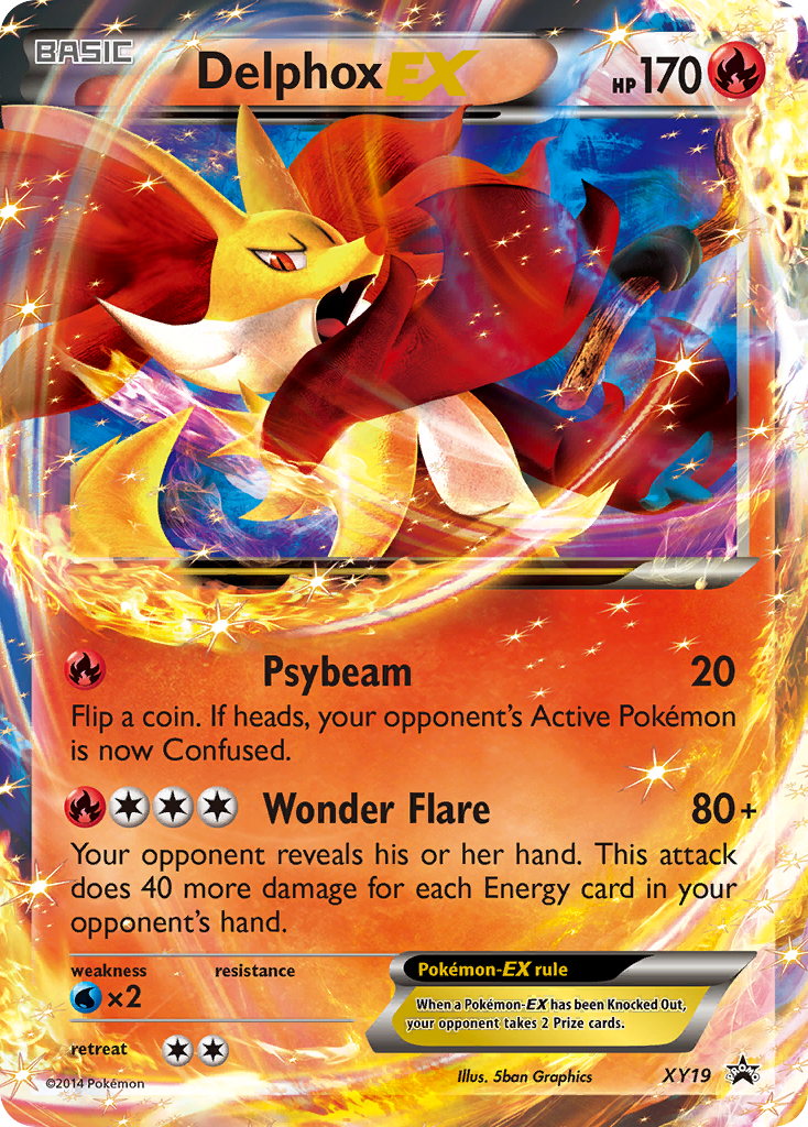 Delphox-EX XY19/211 - XY Black Star Promos Holofoil - Game Nerdz
