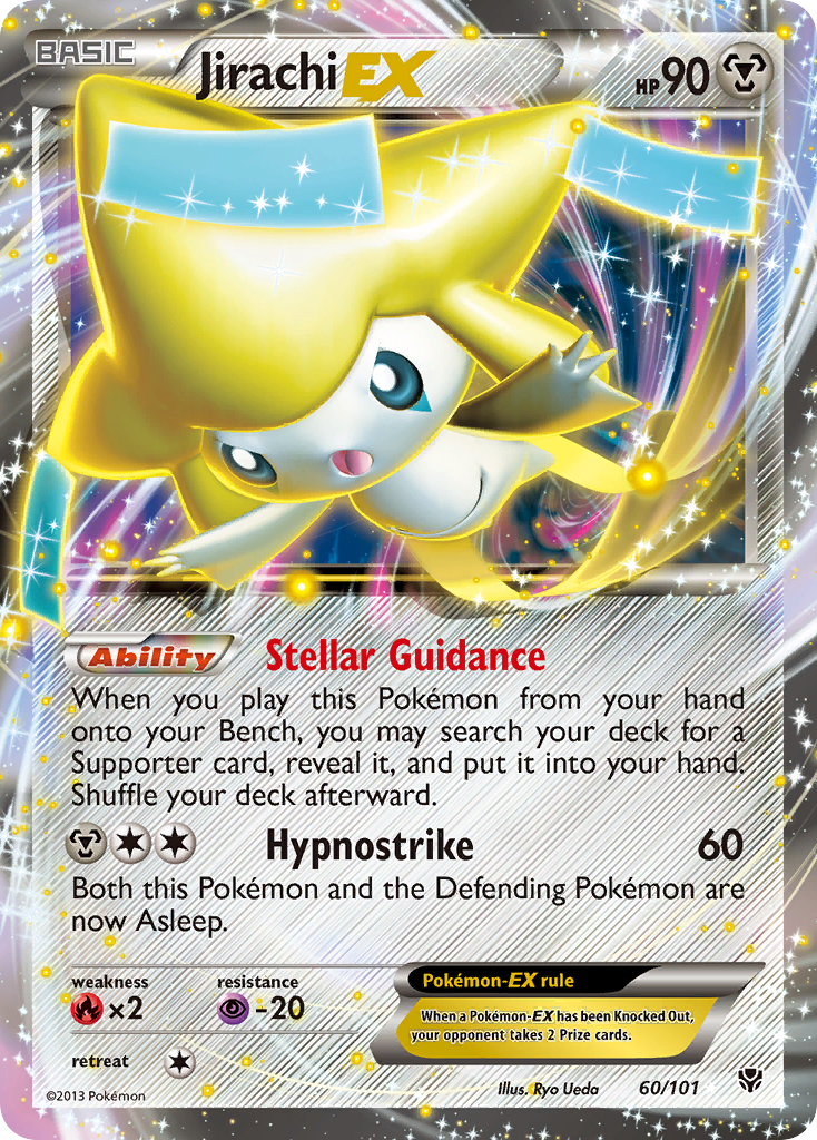 Jirachi-EX 60/101 - Plasma Blast Holofoil - Game Nerdz Jirachi-EX 60/101 - Plasma Blast Holofoil - Game Nerdz