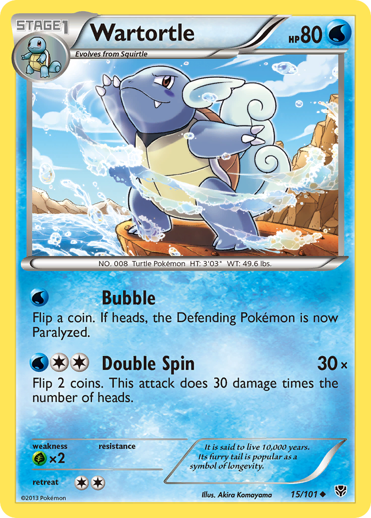Wartortle 15/101 - Plasma Blast - Game Nerdz Wartortle 15/101 - Plasma Blast - Game Nerdz