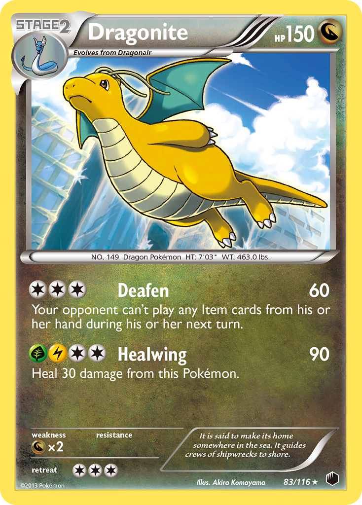 Dragonite 83/116 - Plasma Freeze Holofoil - Game Nerdz Dragonite 83/116 - Plasma Freeze Holofoil - Game Nerdz