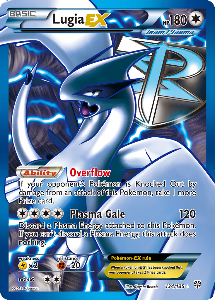 Lugia-EX 134/135 - Plasma Storm Holofoil - Game Nerdz