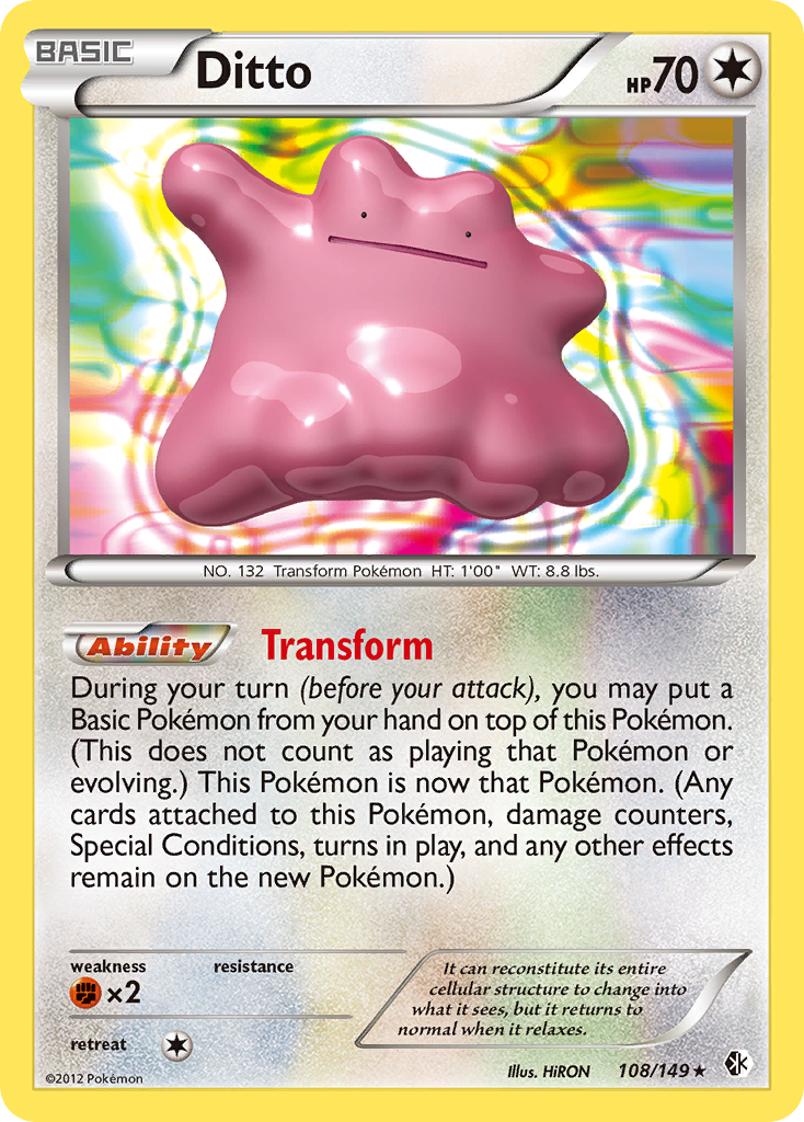Ditto 108/149 - Boundaries Crossed Holofoil - Game Nerdz