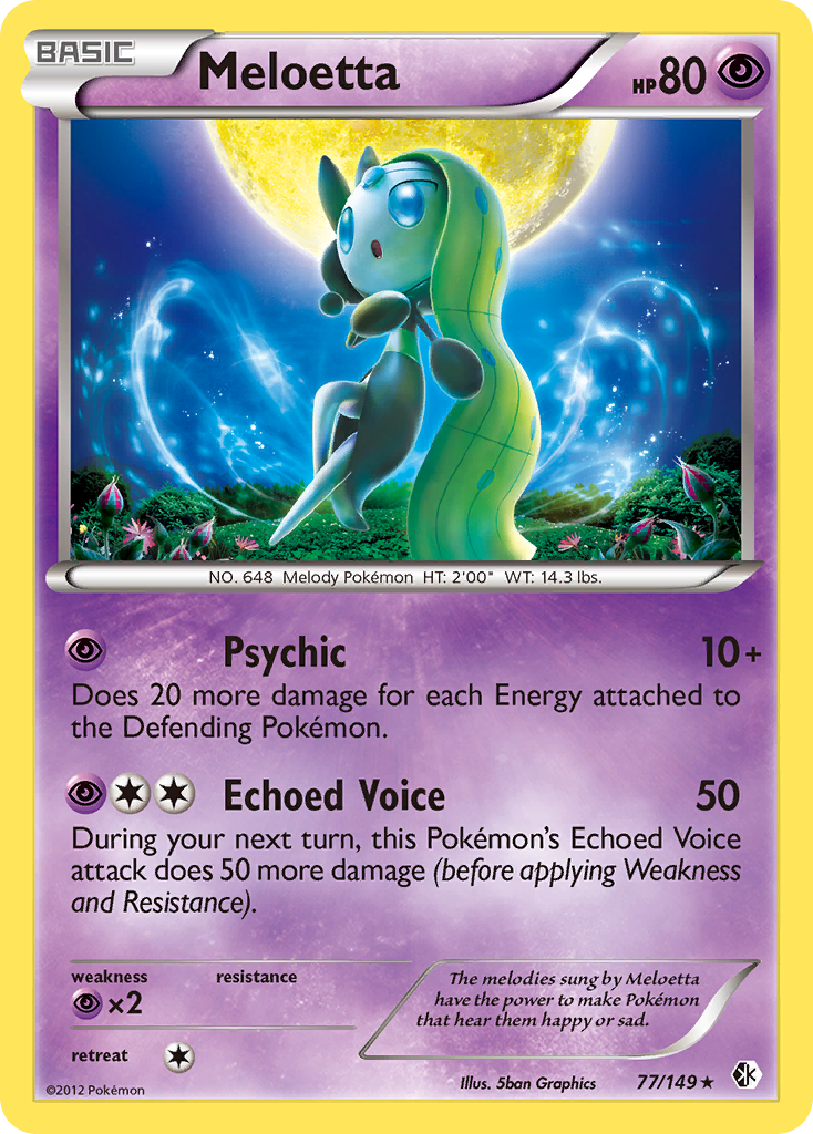 Meloetta 77/149 - Boundaries Crossed Holofoil