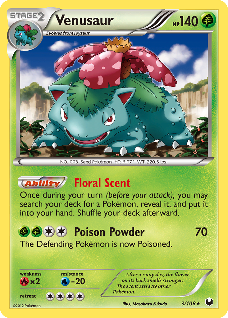Venusaur 3/108 - Dark Explorers Holofoil - Game Nerdz Venusaur 3/108 - Dark Explorers Holofoil - Game Nerdz