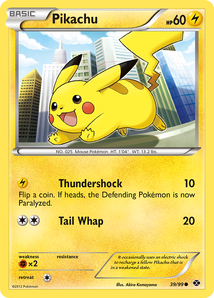 Pikachu Pokémon card Pikachu 39/99 - Next Destinies - Game Nerdz