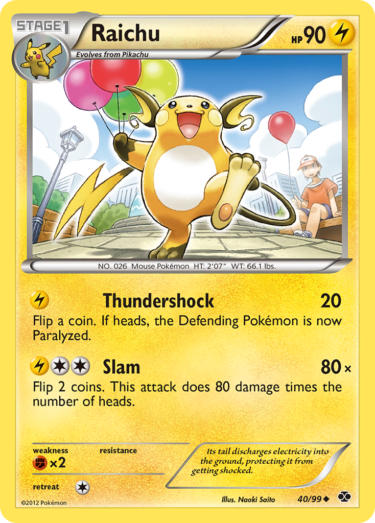 Raichu 40/99 - Next Destinies - Game Nerdz