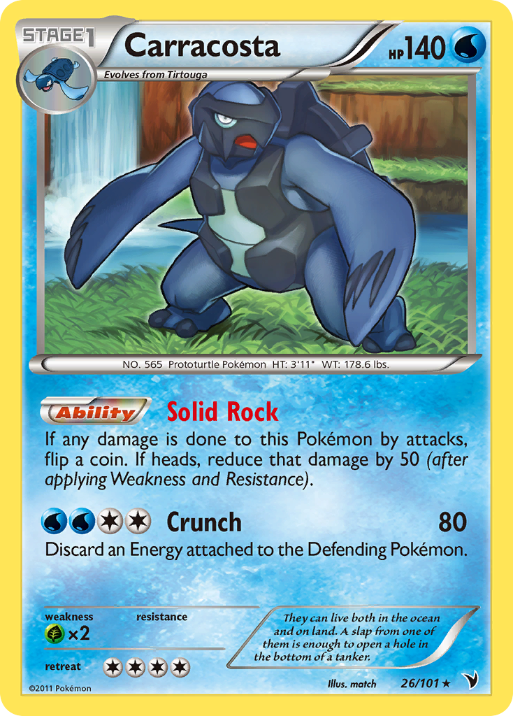 Carracosta 26/101 - Noble Victories Reverse Holofoil