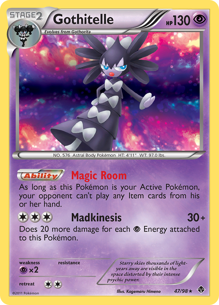 Gothitelle 47/98 - Emerging Powers Reverse Holofoil - Game Nerdz