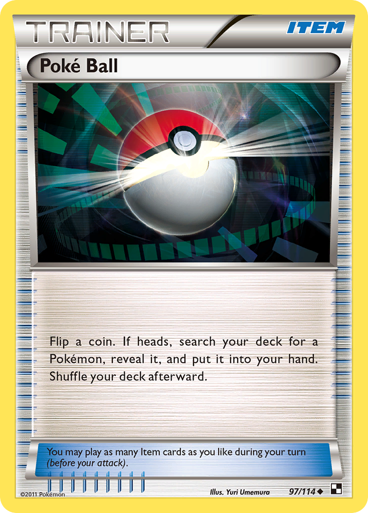 Pok Ball 97/114 - Black White Reverse Holofoil - Game Nerdz Pok Ball 97/114 - Black White Reverse Holofoil - Game Nerdz