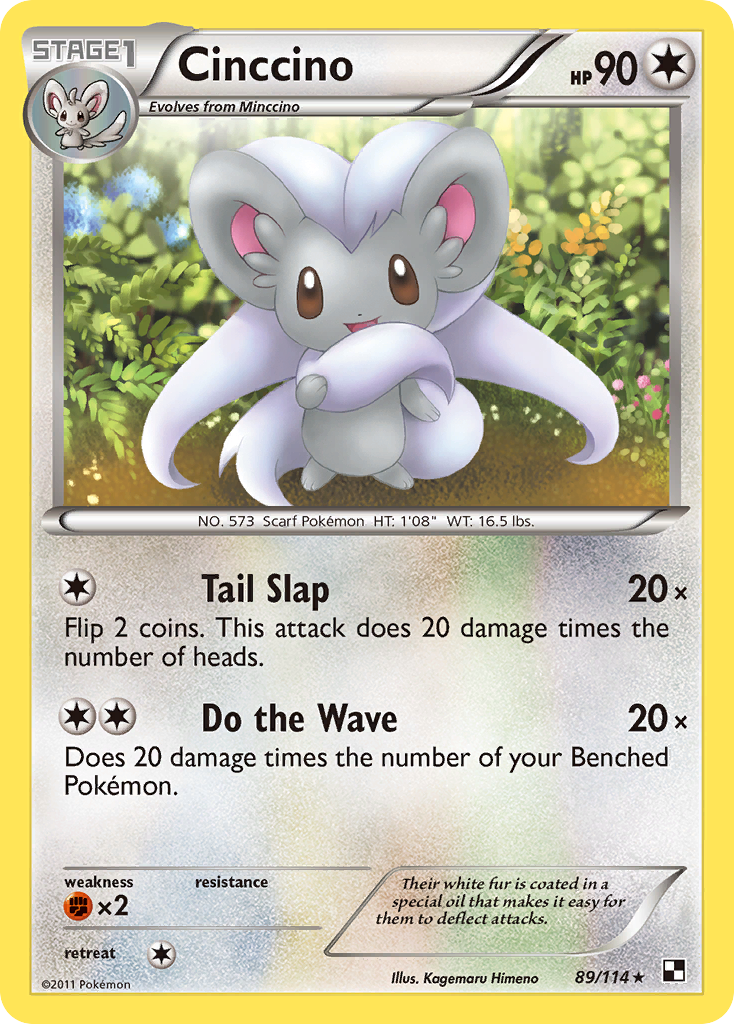 Cinccino 89/114 - Black White - Game Nerdz