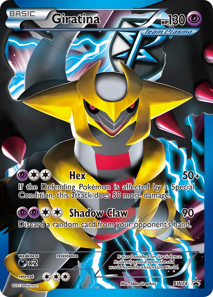 ポケモンカードゲーム Giratina BW74 black Star promo Giratina BW74/101 - BW Black Star Promos Holofoil - Game Nerdz