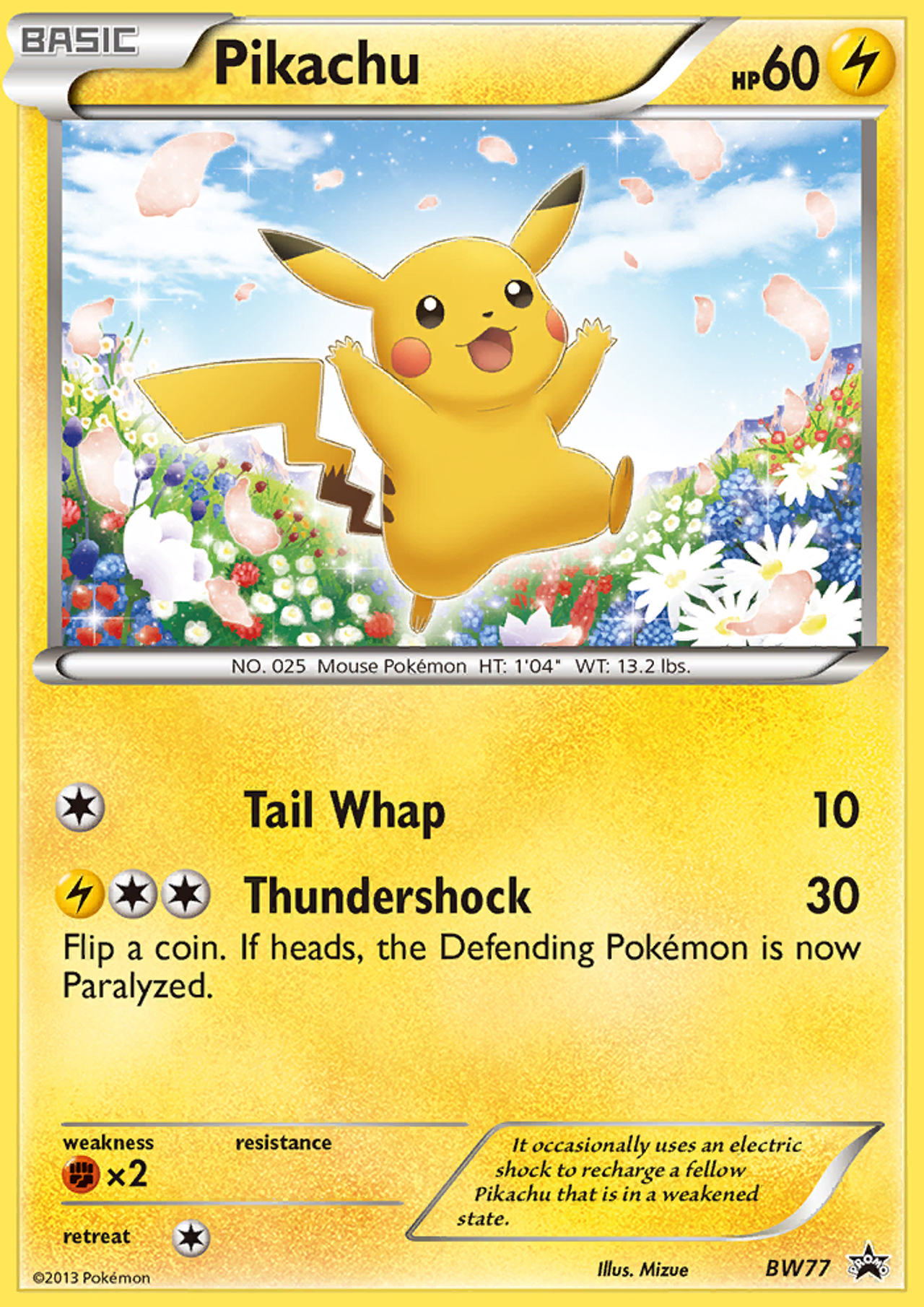 Pikachu BW77/101 - BW Black Star Promos - Game Nerdz