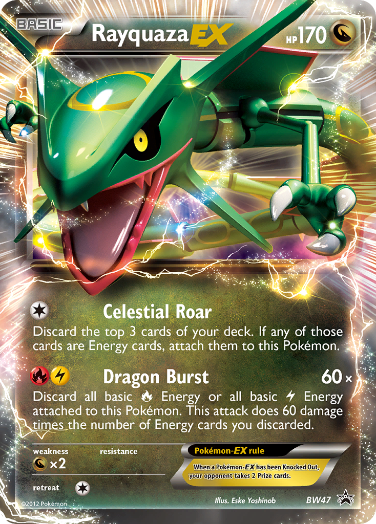 【最終値引】アケコン BLUNDERBUSS DESIGNS Rayquaza-EX BW47/101 - BW Black Star Promos Holofoil - Game Nerdz